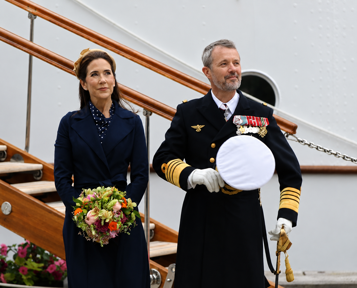 Kongen og dronningen.