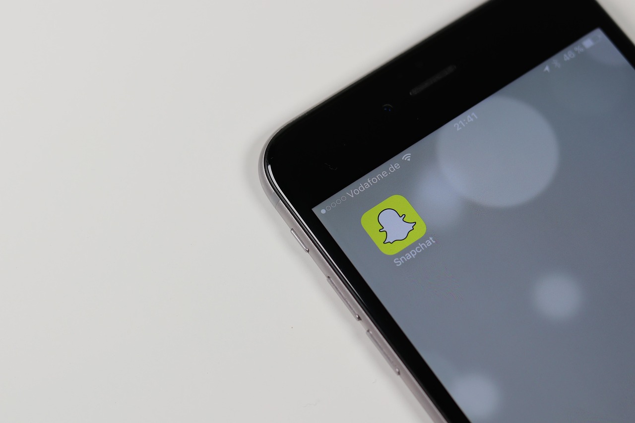 Telefon med snapchat